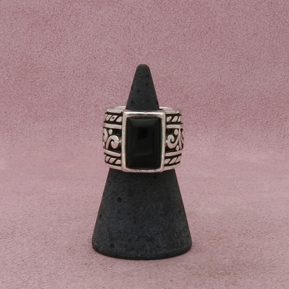 ⚡clearance⚡ silpada sterling silver onyx filigree scroll r1096 ring size 5.75